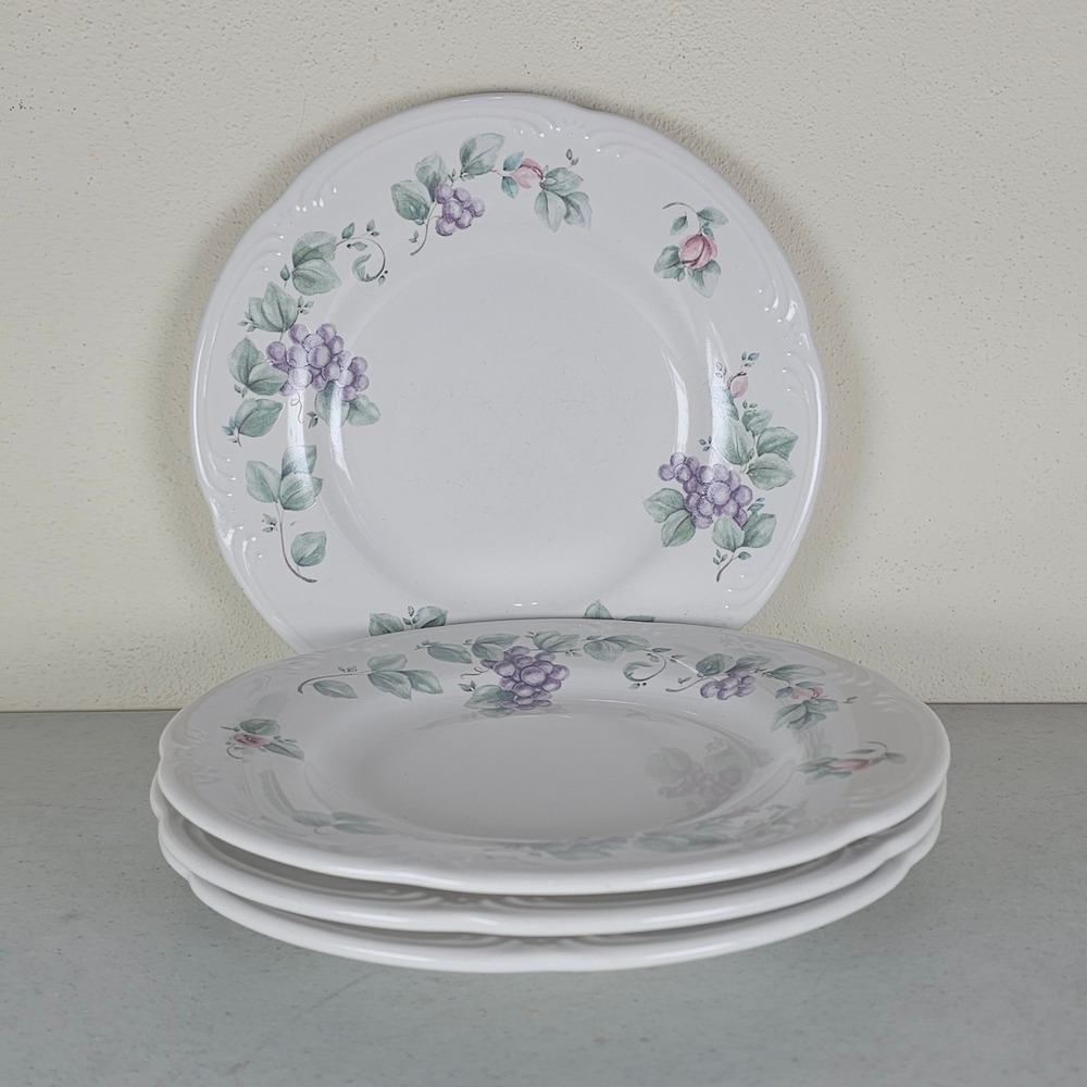 4 Pfaltzgraff Grapevine 8" Salad Plates